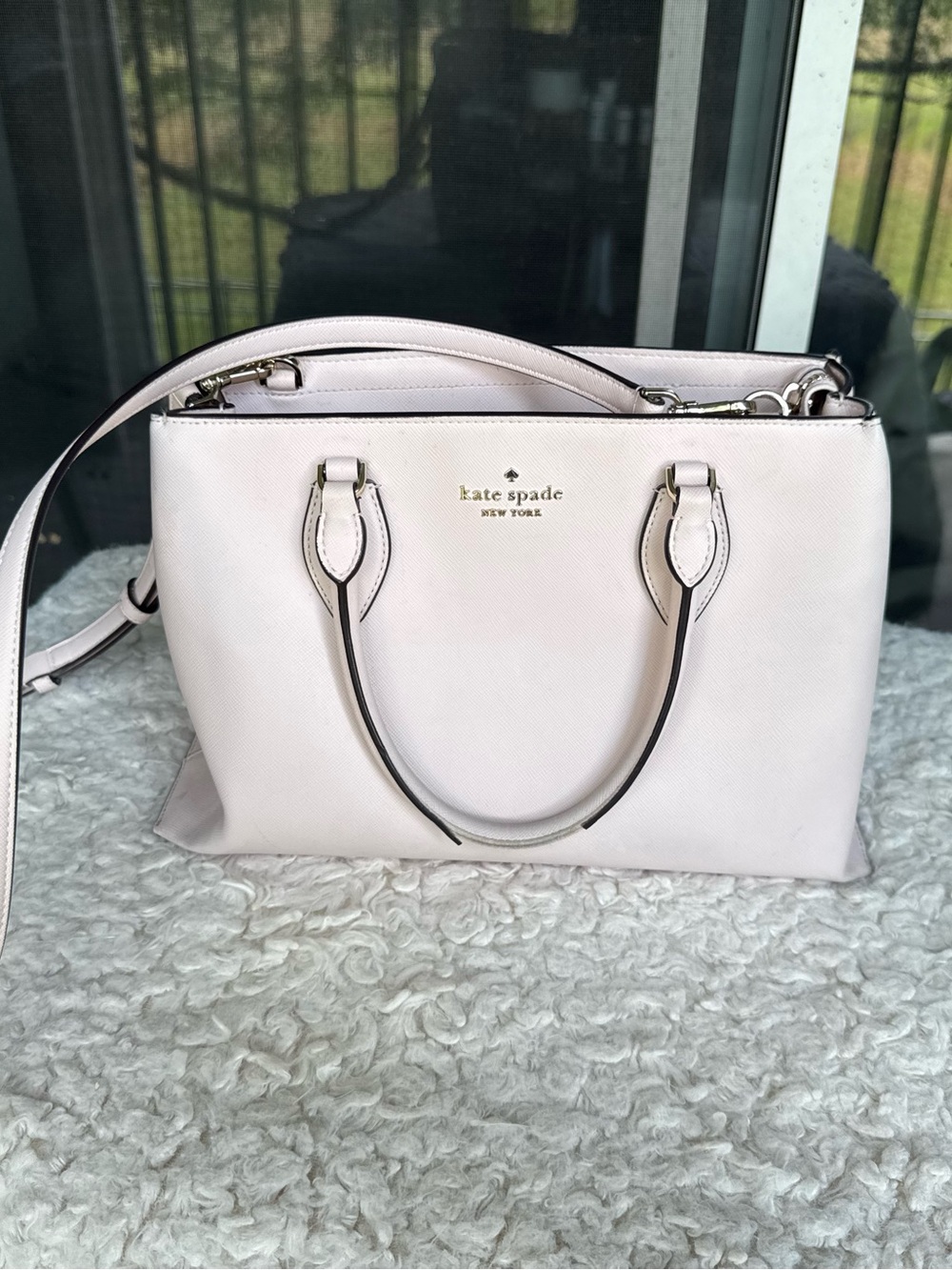 kate spade Blush Pink Leather Satchel Handbag - Picture 2 of 9